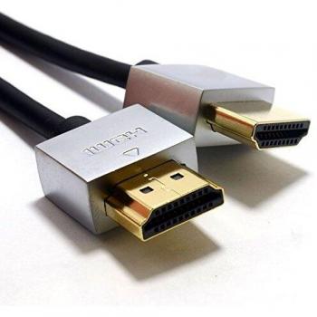 Low Profile High Speed HDMI Cable with Metal Ends for HD TV 5m