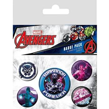 Chapas de Colección Black Panther (5 unidades)