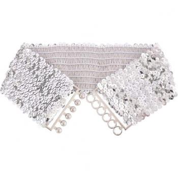 Cinturón Corsé Ancho con Hebilla Estilo Casual