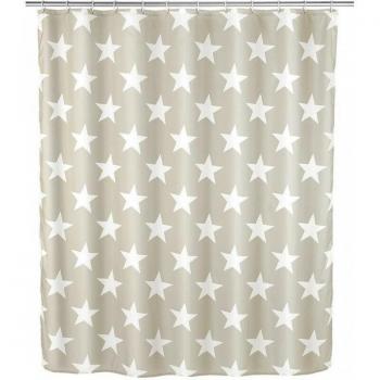 Rideau de douche Stella lavable 180x200 cm taupe