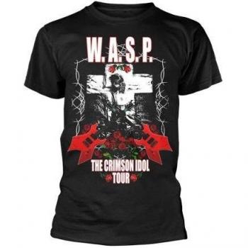 T-shirt WASP Crimson Idol Tour nera unisex