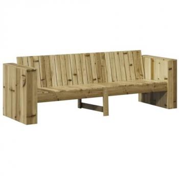 Divano Outdoor Verde 185,5x60x62 cm – Trattamento Legnoso
