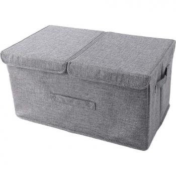 Clear Organizer Baskets with Double Covers for Toys
