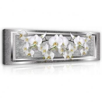 Décoration Murale XXL Fleurs d'Orchidées 145x45 cm
