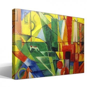 Escena Campestre Franz Marc: Impresión Giclée sobre Tela 100% algodón