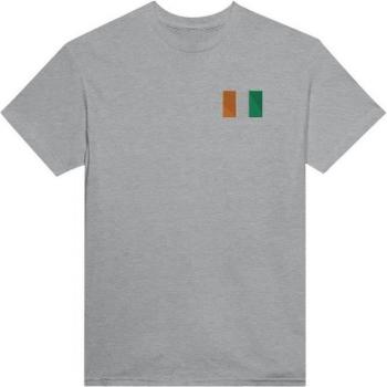 PixelForma Ivory Coast Flag Crew Neck T-Shirt