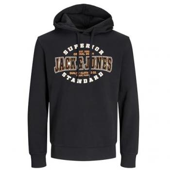 Jack & Jones Sweatshirt Capucha Doble Cuello – Black Edition
