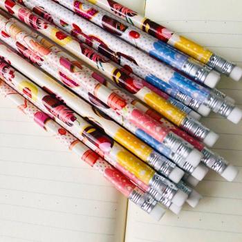 Dessert-Themed Writing Pencils with Erasers