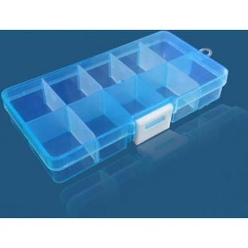 10-Slot Colorful Electronics Parts Organizer