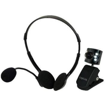 LogiLink UA0100 5.1 Headset-Webcam Combo mit RGB-LED