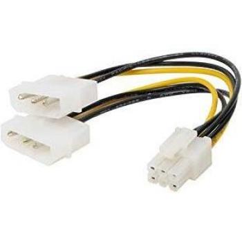 S/CONN maximum connectivity Internes Stromkabel 2x5.25 St./6pol PCI Express 0,13m