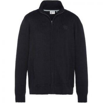 Giacca Schott Maglione con Zip Intero Nera PLB120