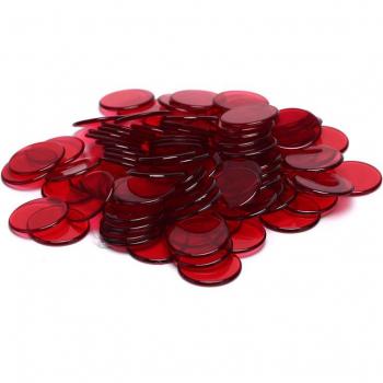 100 Kunststoff Poker Chips für Casino und Familienunterhaltung