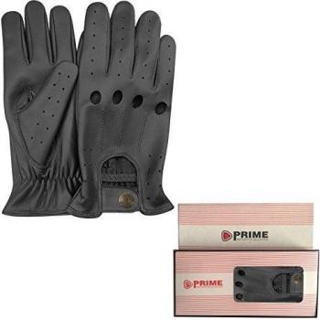 Guantes Automoción Estilo Retro Negro Marrón 507
