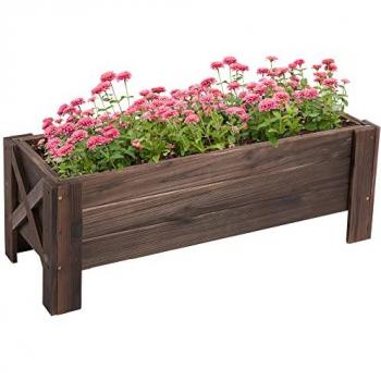 Fioriera da Esterno Portapiante Vaso per Orto Rialzato Legno