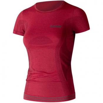 Camiseta de Merino 6.0 Lenz, Cuello Redondo, Rojo – Talla S