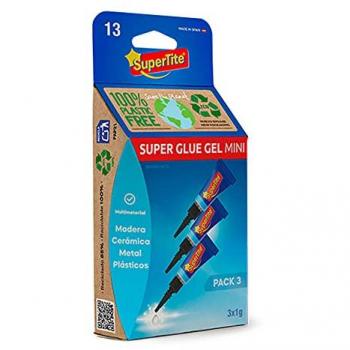 Adhesivo instantaneo gel, blister 3x1g 2513 supertite