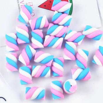 5 pièces de Slime barbe à papa pour perles