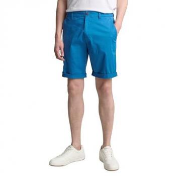 TOM TAILOR Baumwoll Chino Shorts für Herren, Blau, Größe 34