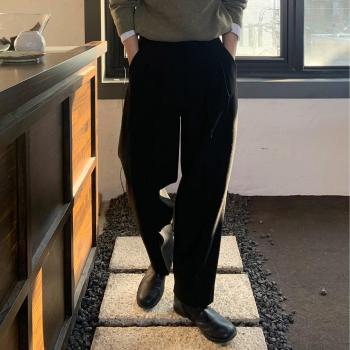 Pantalones Vintage Lana Negra M-XL
