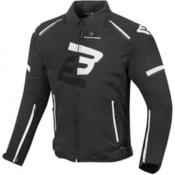 Giacca Moto Tessile Impermeabile Bogotto Sparrow Nero Bianco XL