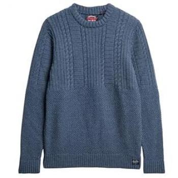 Jersey de hombre Superdry Jacob Cable Azul