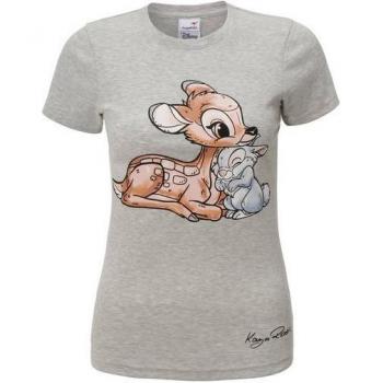 KangaROOS T-Shirt, Damen, Kurzarm, hellgrau