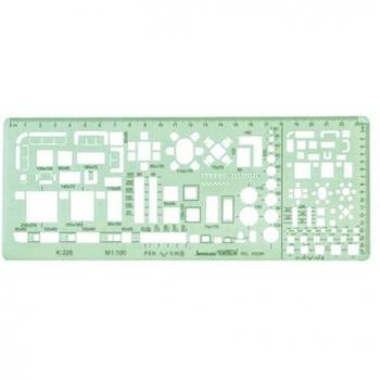 Multi-Symbol Architect Stencil Template 1:100/1:200