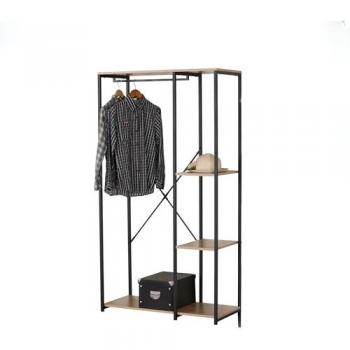 Armoire Penderie COLORADO 3 Étagères L.90 x l.40 H.167 CM