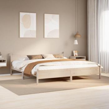 Structure de Lit 180x200 en Bois de Pin
