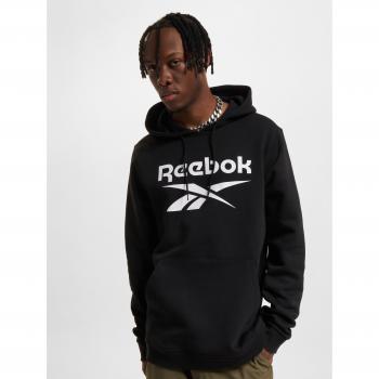 Reebok Sweatshirt Identity Stacked Logo H54802 Schwarz Regular Fit