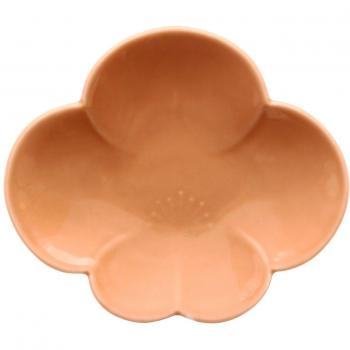 Uncle Yamagama Arita Pink Plum‑Shaped Serving Plate