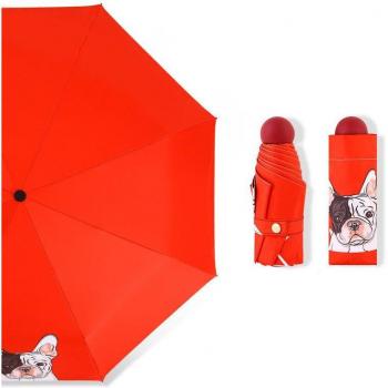 Cute Bulldog Mini Umbrella for Kids