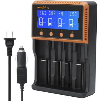 BORUiT LCD Charger for NiCd NiMh Batteries
