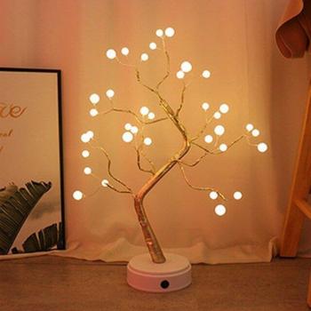 Copper Wire Mini Christmas Tree Night Light