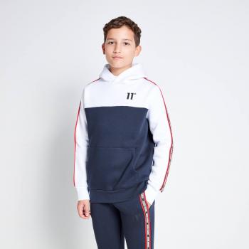 Sweat à Capuche Junior Bloc de Couleurs avec Bande