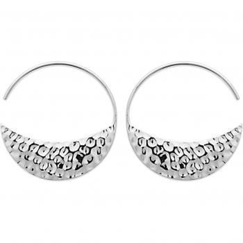 Pendientes Aro Cleopatra Plateado Rodio