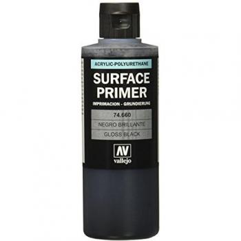 Vallejo schwarze Grundierung, glänzend, 200 ml