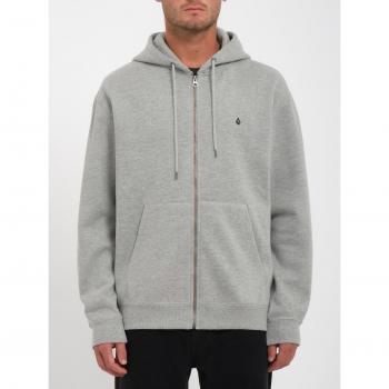 Felpa con Zip Heather Grey Volcom Single Stone