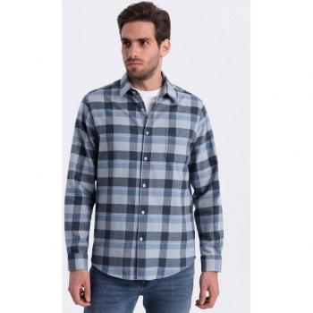 Veste Ombre Slim Fit em Tom Médio