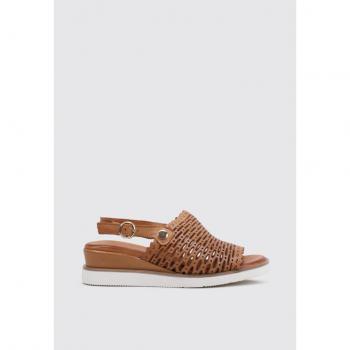 Sandalias NENSIS de Cuña para Mujer en Cuero