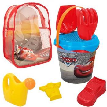 Cars Set Cubo Playa con Regadera y Mochila