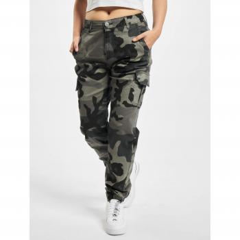 Urban Classics Ladies High Waist Dark Camo Pants