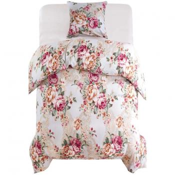 Set Copripiumino e Copriletto Floreale 80x80 cm