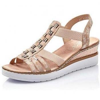 Sandali Piattaforma Rieker Rosa