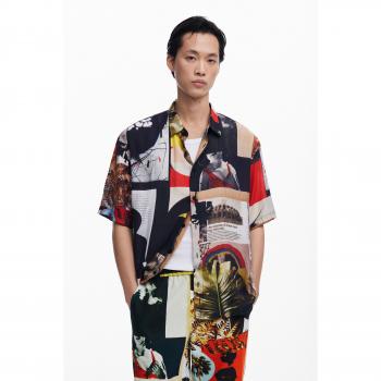 Desigual Herren‑Hemd „Kunstvoll Mosaik“ – Größe L