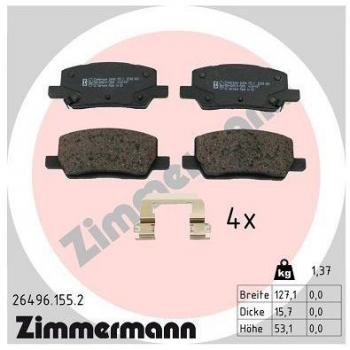 Schleifbremsbeläge Zimmermann 26496.155.2