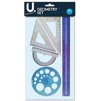 Precision Geometry Toolbox – 5‑Piece Drawing Instruments