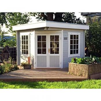 Abri de jardin ALPHOLZ Monica-28 5x3m toit plat en bois 28mm
