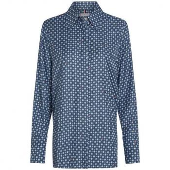 Tommy Hilfiger Damen Hemdbluse FOULARD REGULAR